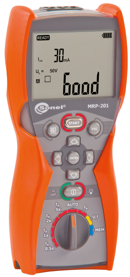 MRP-201 - измеритель напряжения прикосновения и параметров устройств защитного отключения