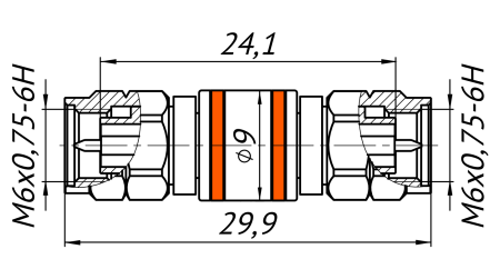 Переход коаксиальный ADP1A-IXM-IXM