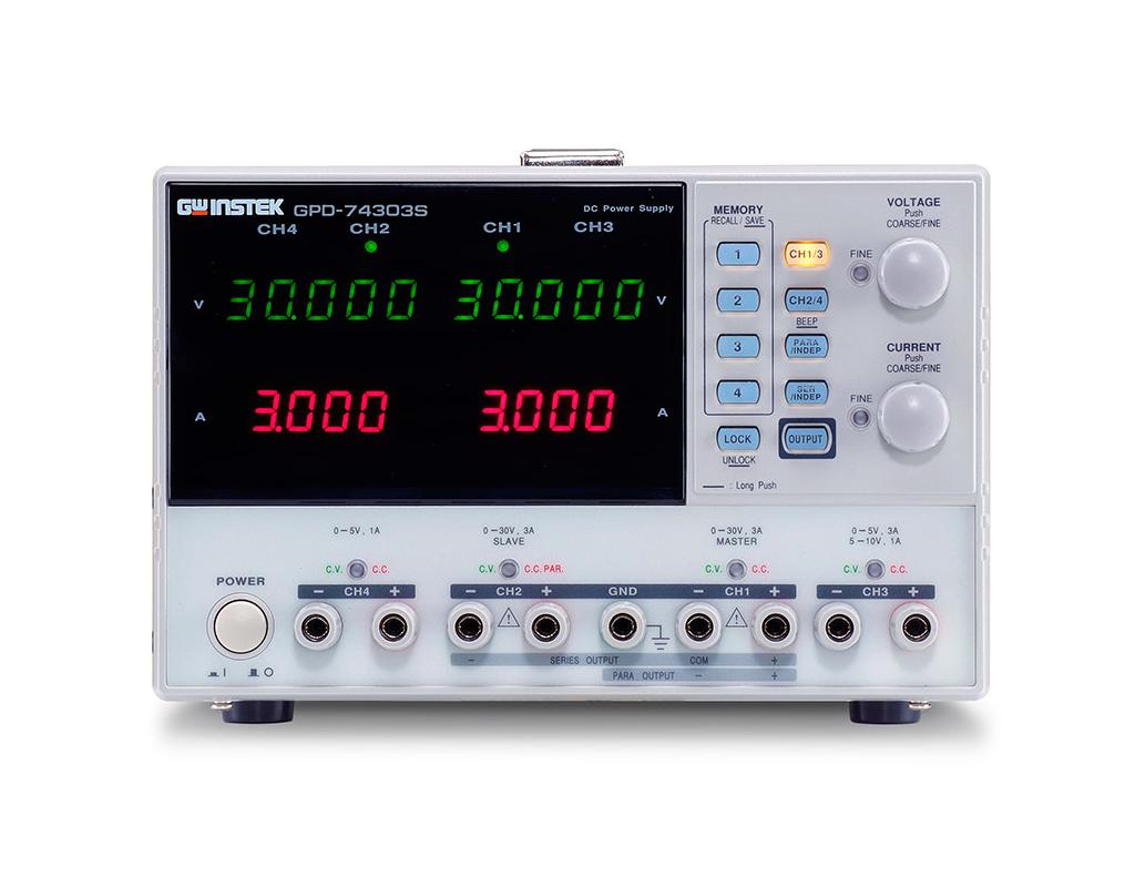 GPD-74303S — многоканальный линейный источник постоянного тока