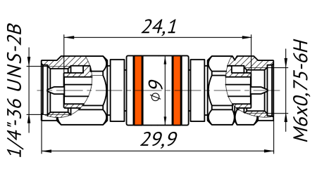Переход коаксиальный ADP1A-IXF-IXF