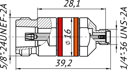 Переход коаксиальный ADP1A-NF-35F